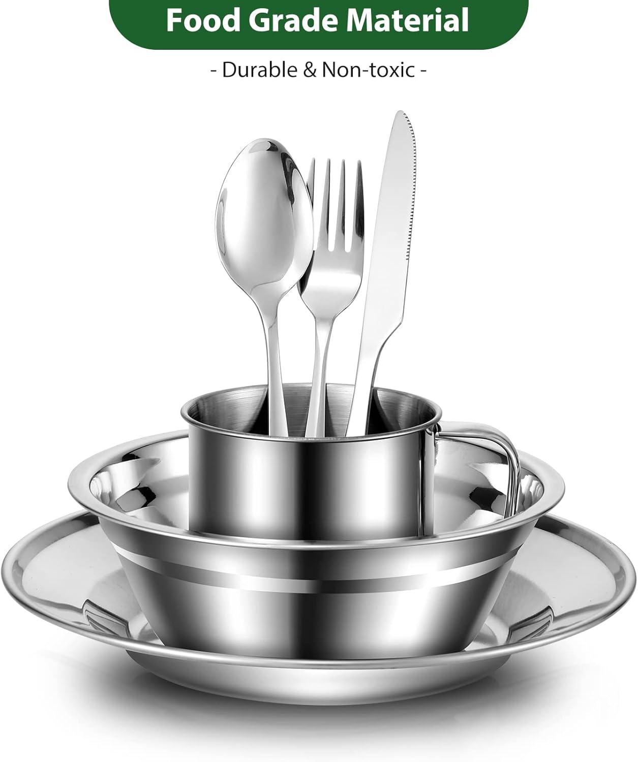 Our Honest⁣ Take on the⁣ Odoland 29pcs Stainless Steel Camping Set