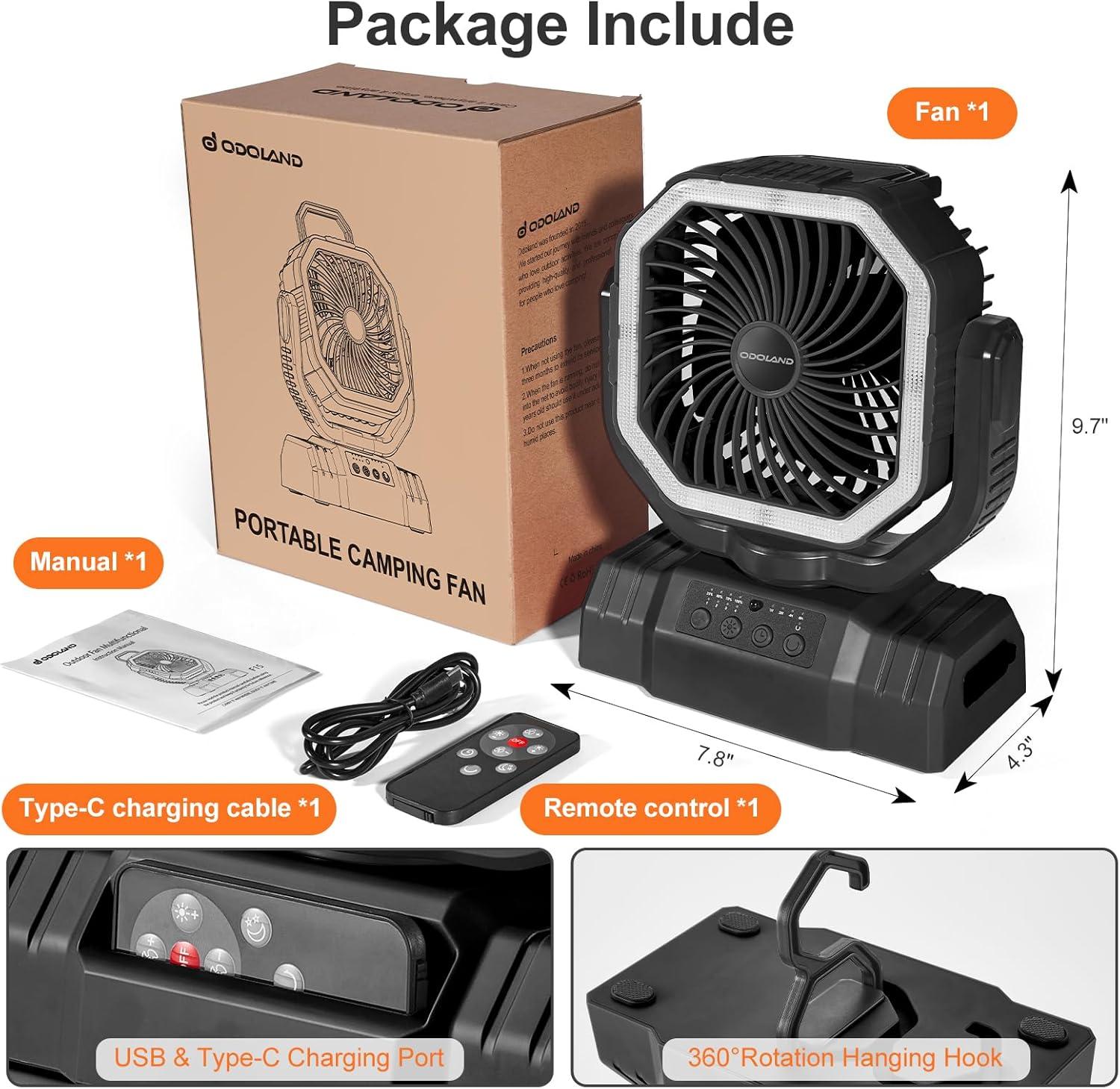 Cooling and Lighting Our Adventures: Odoland Camping Fan Review