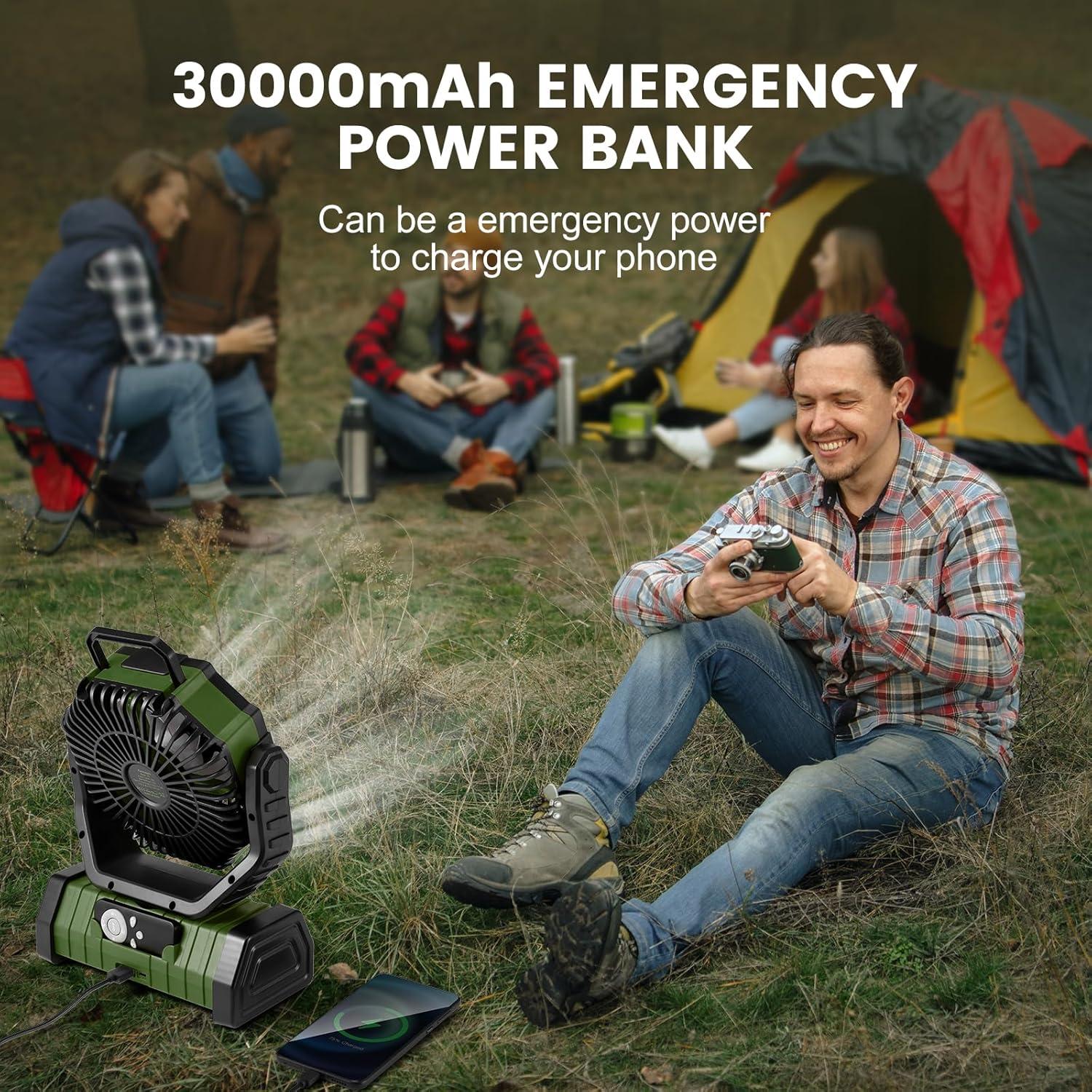 our Take on the Odoland 30000mAh⁤ Camping Fan: Cool ⁣& Bright